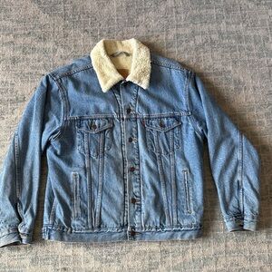 Men’s Levi's Beige Sherpa Lined Jacket
